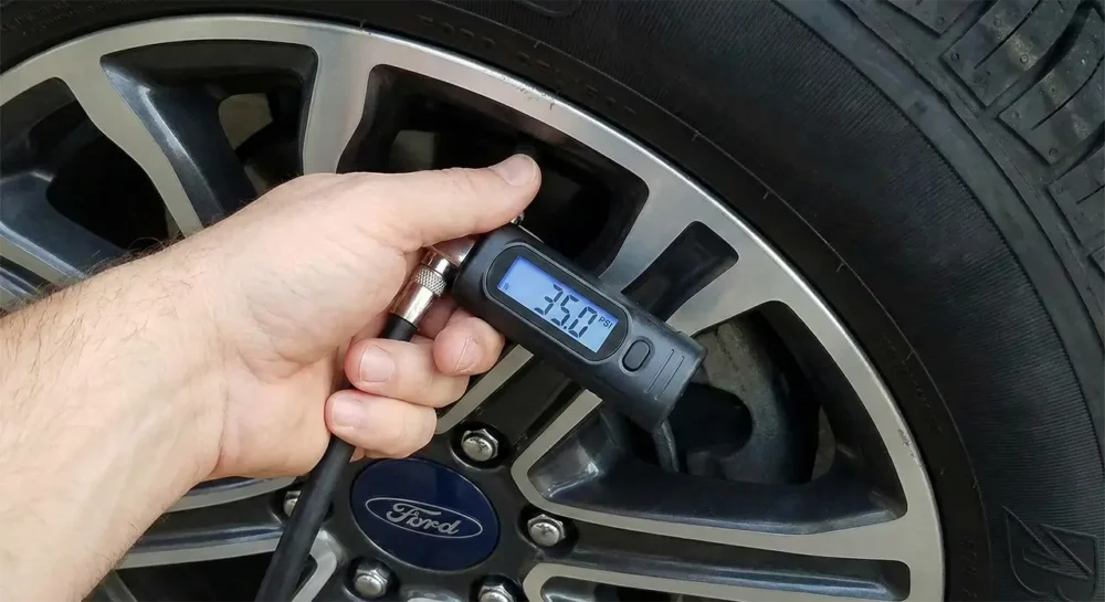 Checking Tire Pressure After Installation