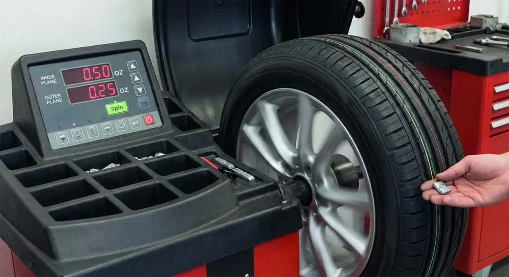 Tire Balancing Machine Test