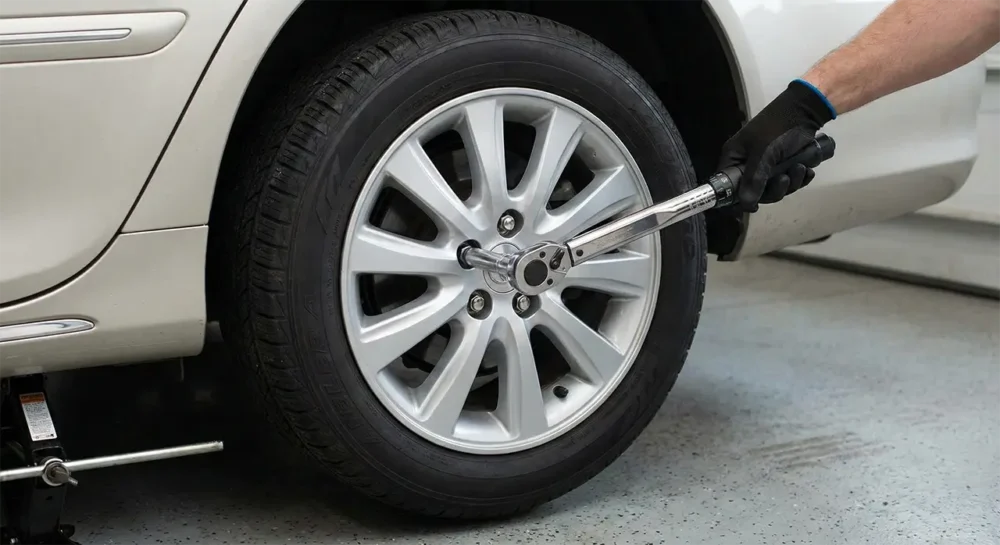 Torque Wrench Tightening Lug Nuts