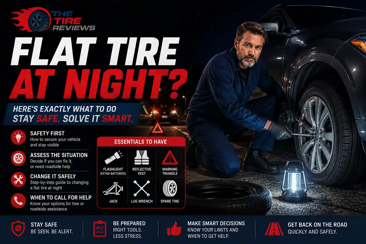 Flat Tire At Night? Stay Safe With These Steps
