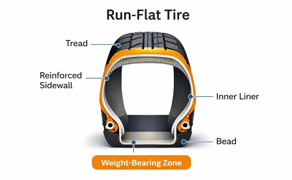 Run-flat Tire Infographic
