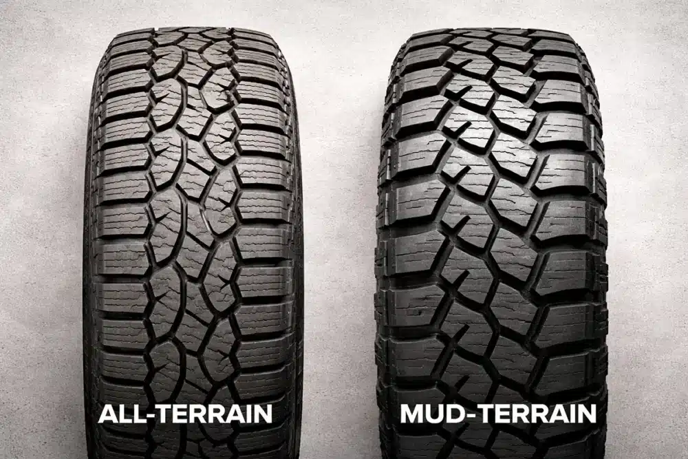 All-terrain vs Mud-terrain Tire