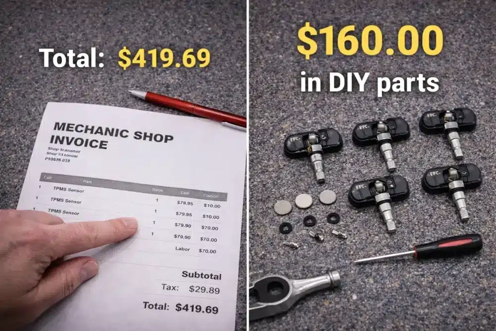 Cost comparison: mechanic invoice vs DIY parts