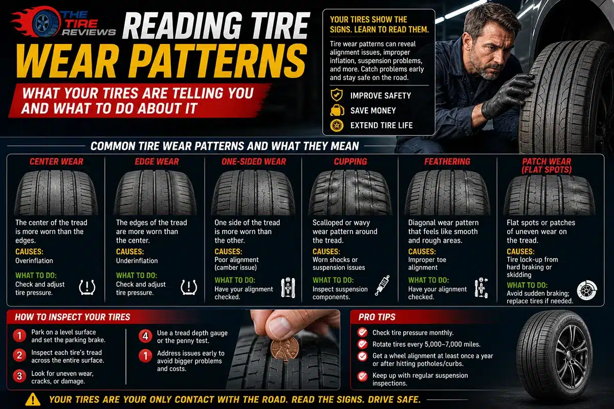 Reading Tire Wear Patterns: Decoding Wear Patterns to Boost Safety 2 Reading Tire Wear Patterns