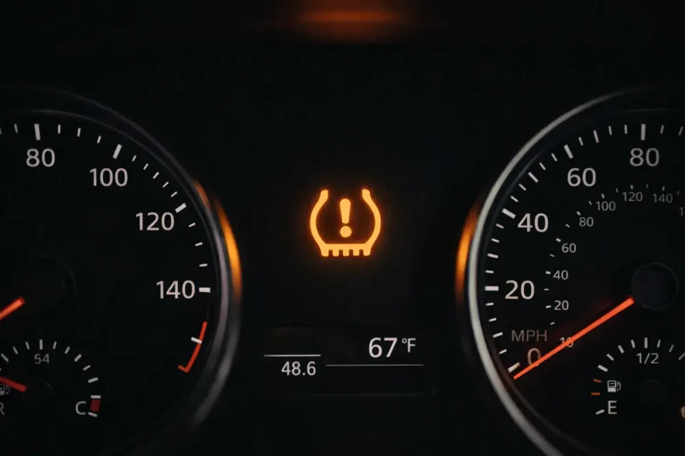 TPMS warning light at night