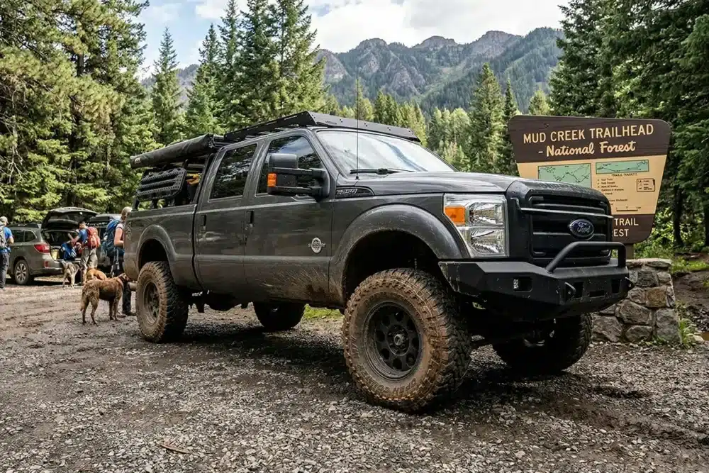 HT vs. AT vs. MT Tires: Which Is Right for You? 12 Ford F-250 with mud-terrain tires