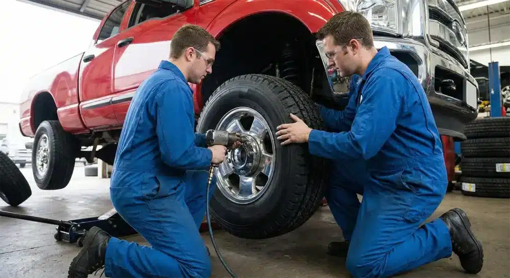 New Truck Tire Installation