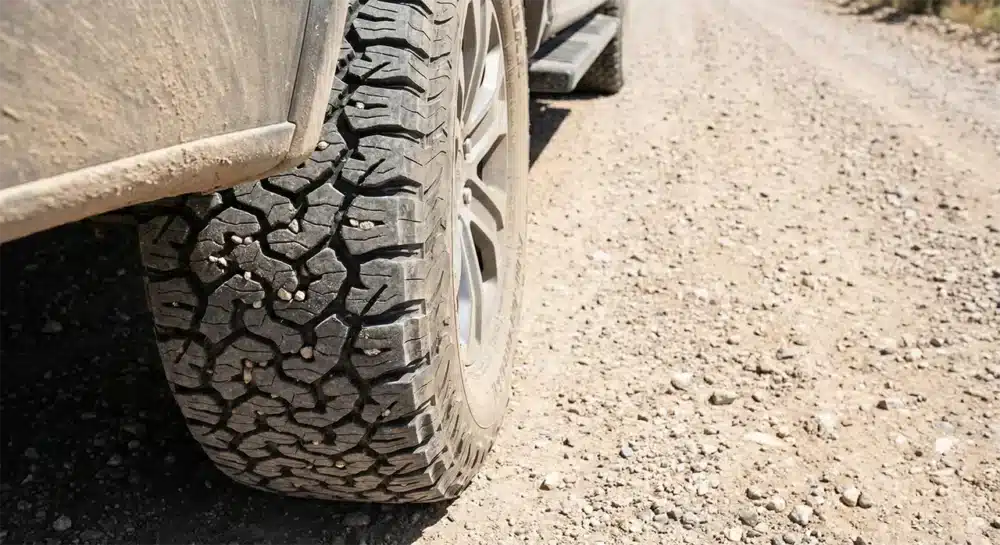 Off-road gravel tire test