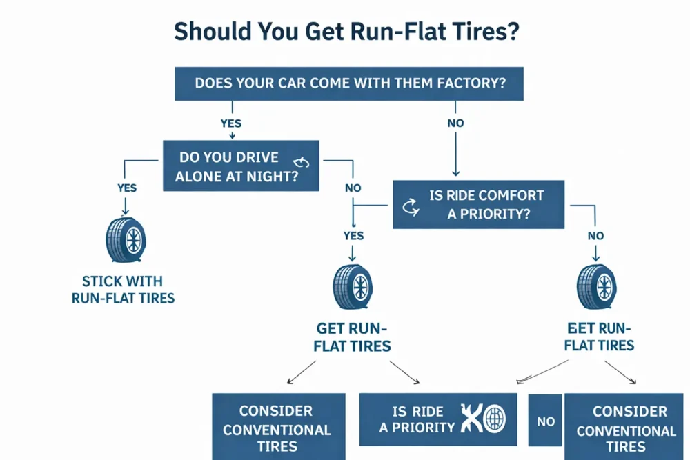 How Much Are Run-Flat Tires? Prices, Pros & Cons Explained 5 Should you get run-flat tires