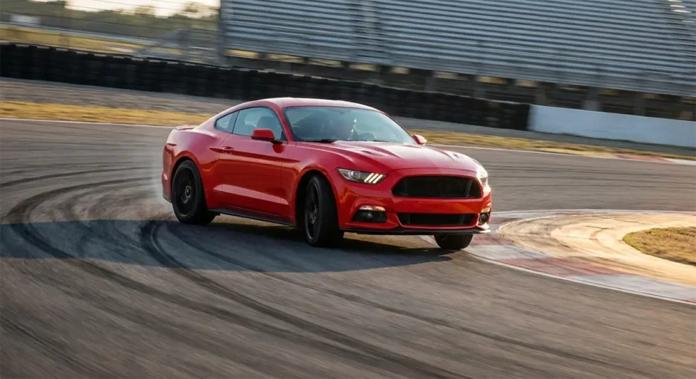 Track test with performance tire