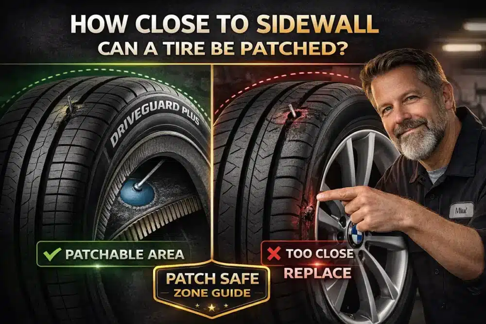 How Close to Sidewall Can a Tire Be Patched