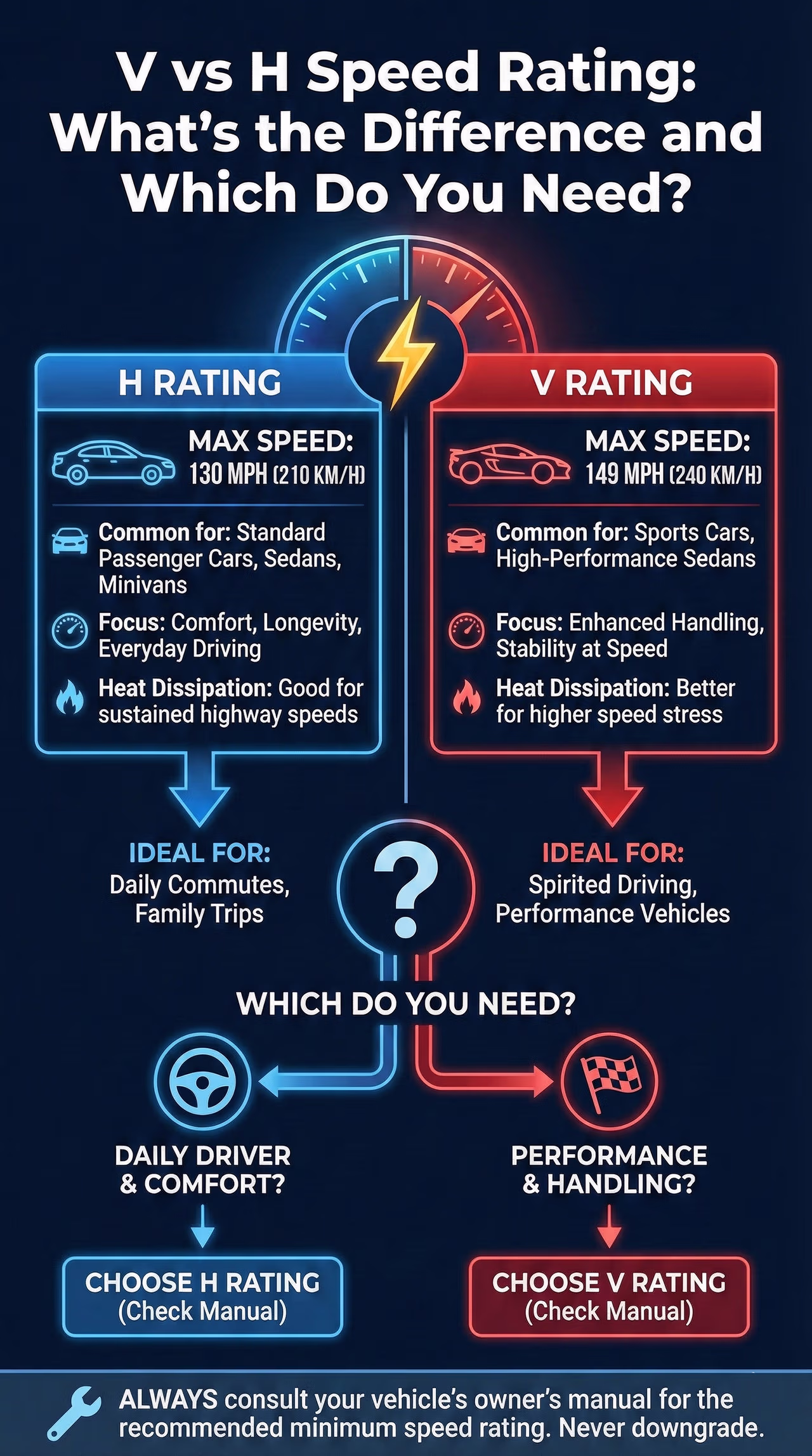 V Vs H Speed Rating