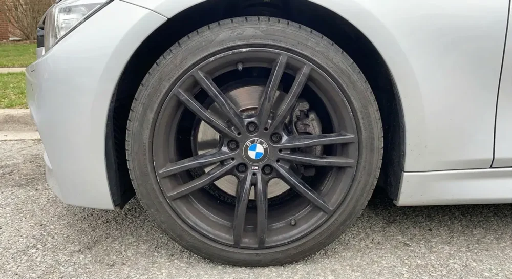 Brake Dust Before Cleaning