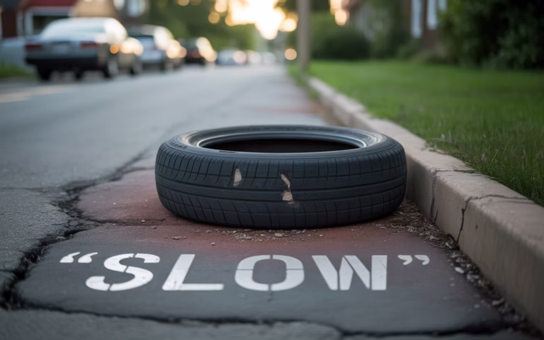 Flat Tire From Hitting A Curb