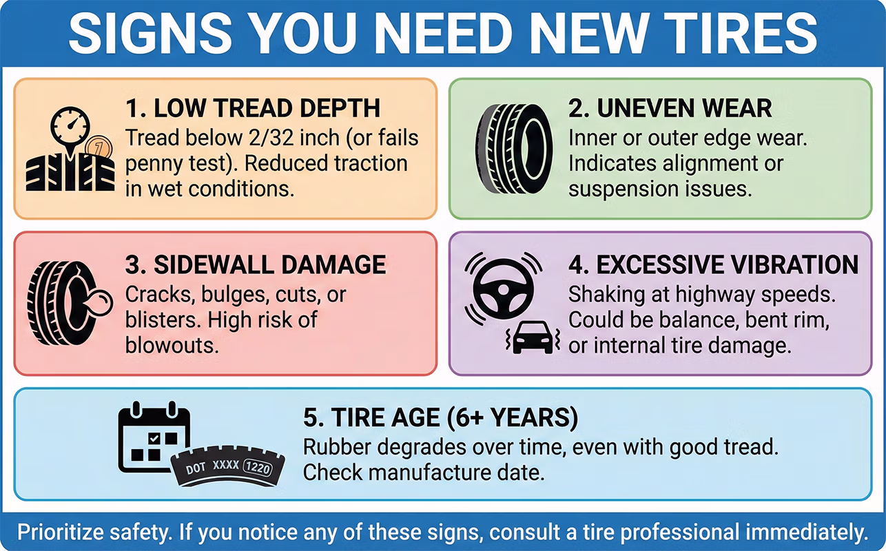 Signs You Need New Tires