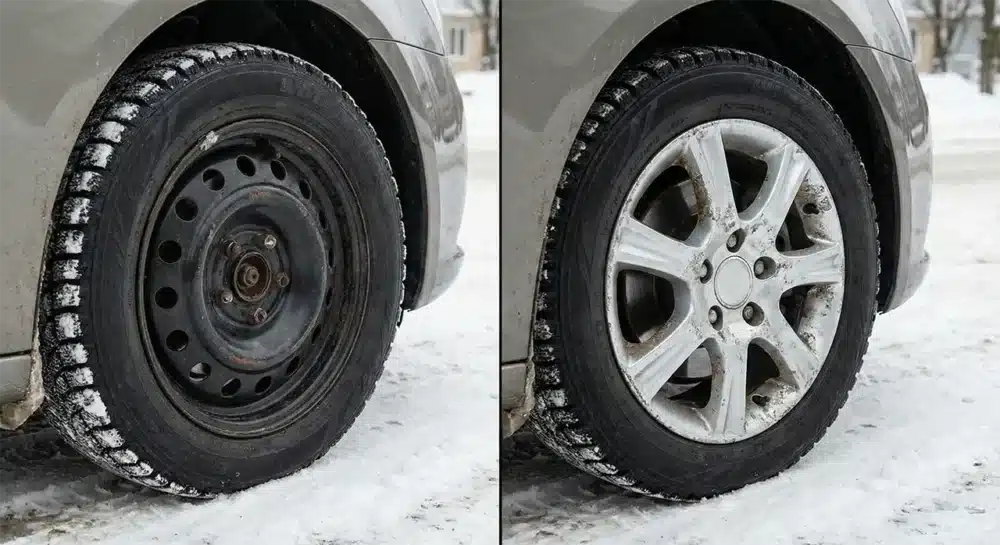 Side-By-Side Comparison In Winter