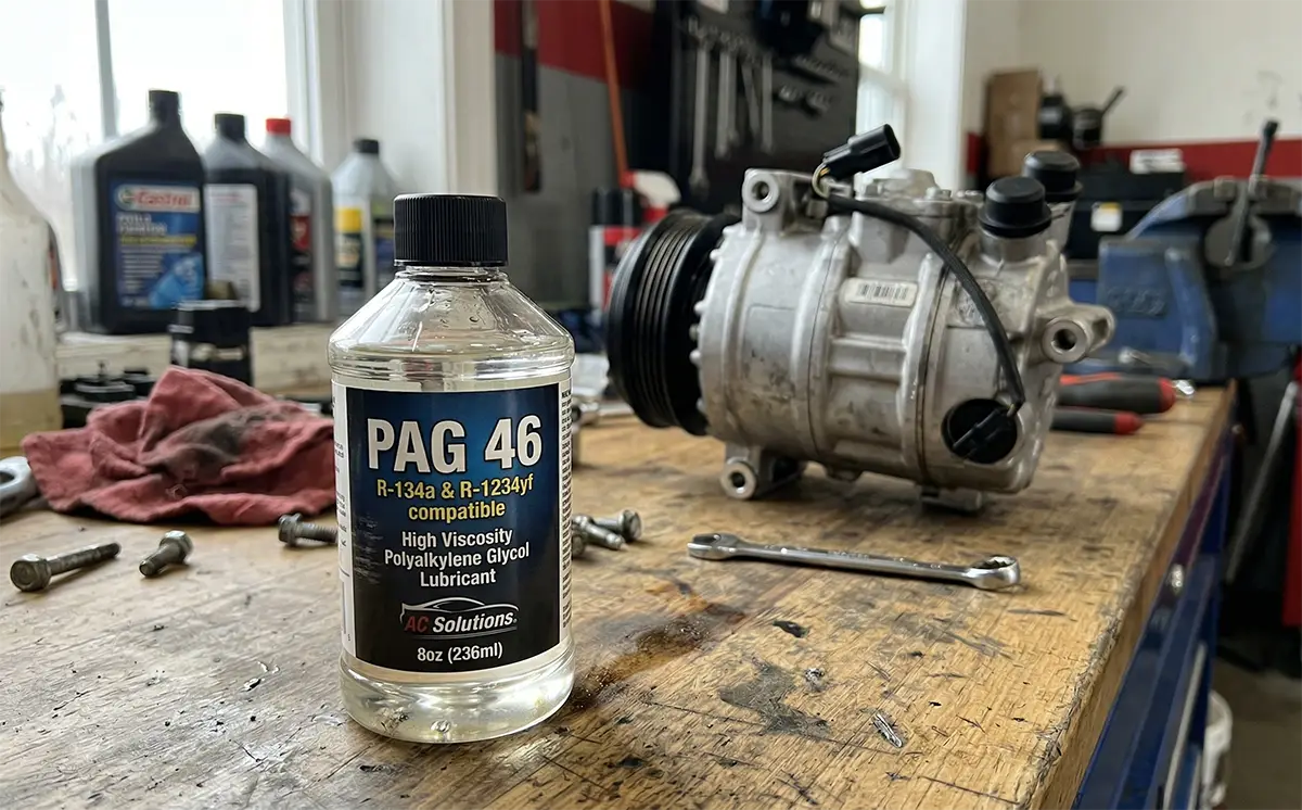 Pag 46 vs Pag 100: Comparing the Key Differences Between A/C Compressor Oils 4 Bottle of PAG 46 oil