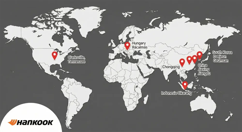 Hankook Manufacturing Locations: The Global Breakdown