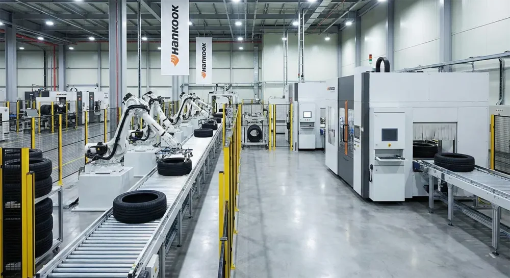 Inside a modern Hankook tire factory