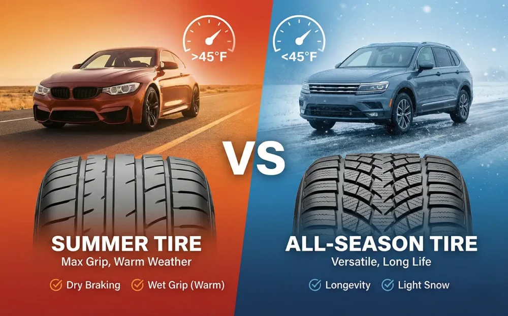 Summer Tires Vs. All-Season Tires