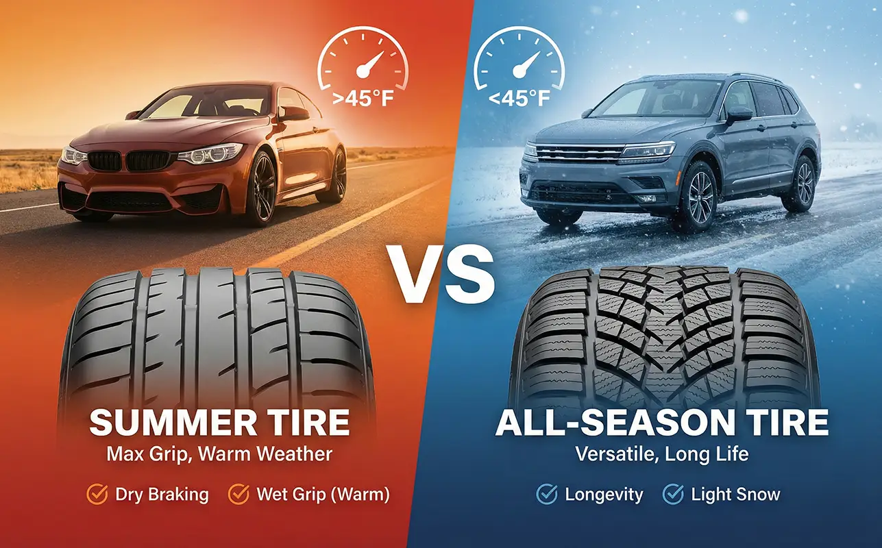 Summer Tires Vs. All-Season Tires