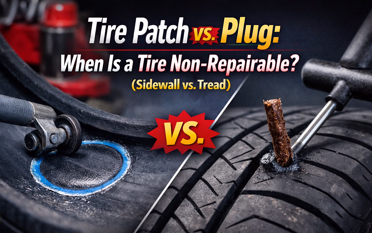 Tire Patch Vs. Plug: When Is A Tire Non-Repairable? (Sidewall Vs. Tread)