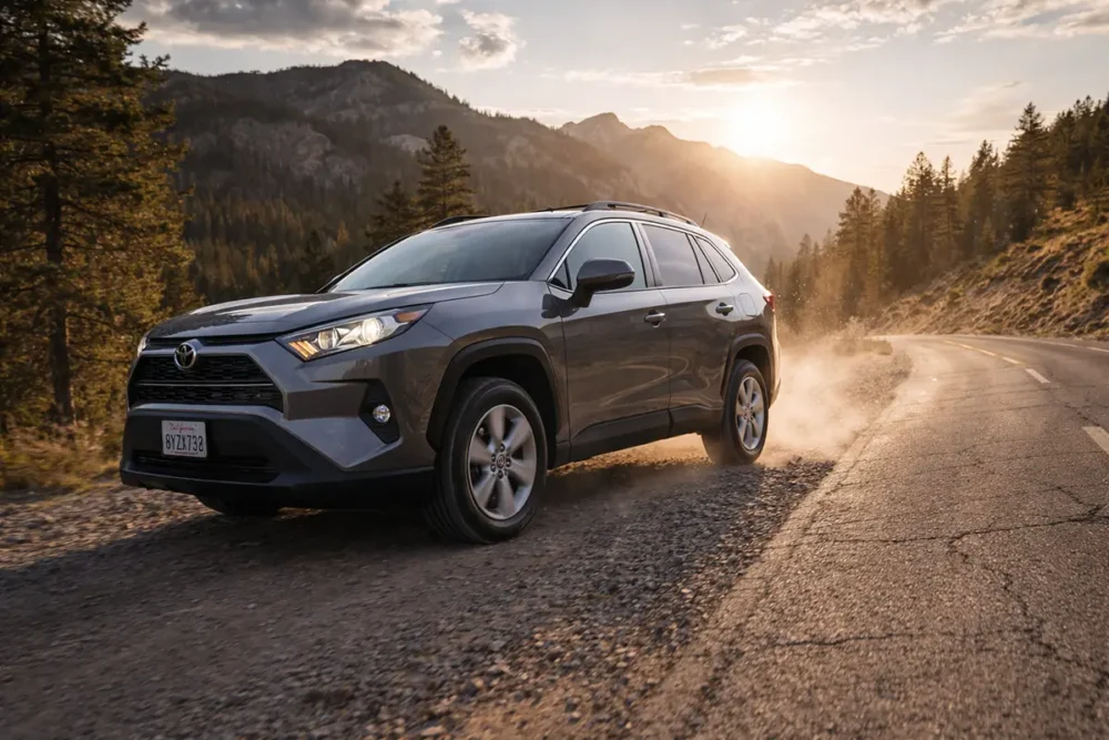 compact SUV fitted with 4-ply tires