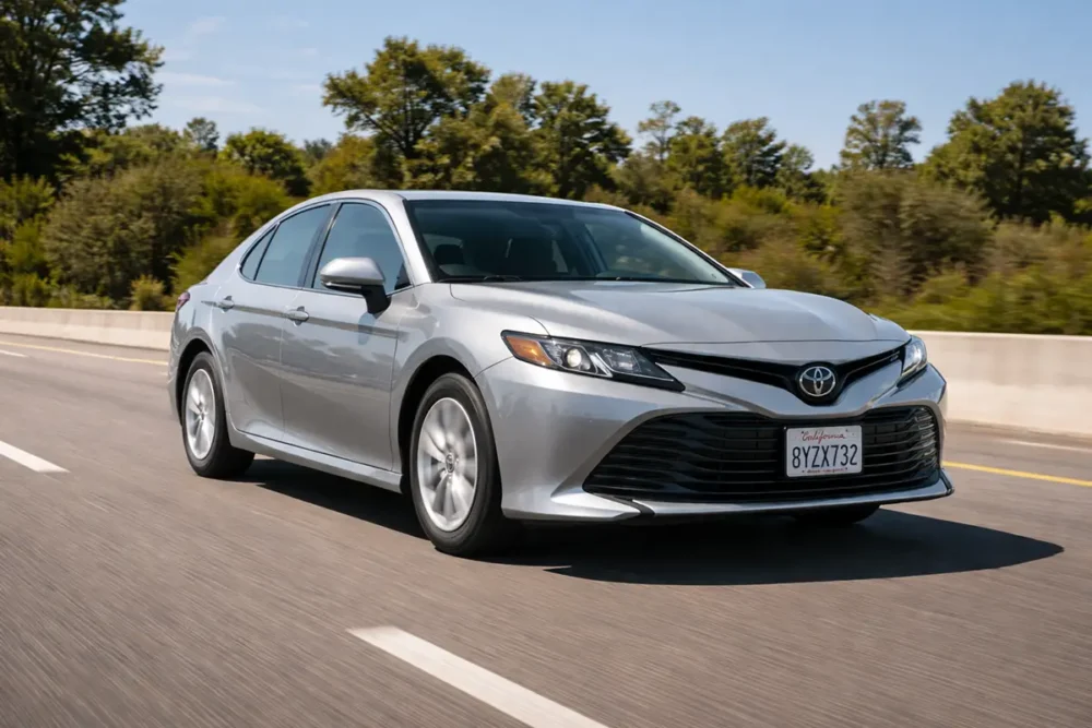 Sedan with 2-ply standard load tires