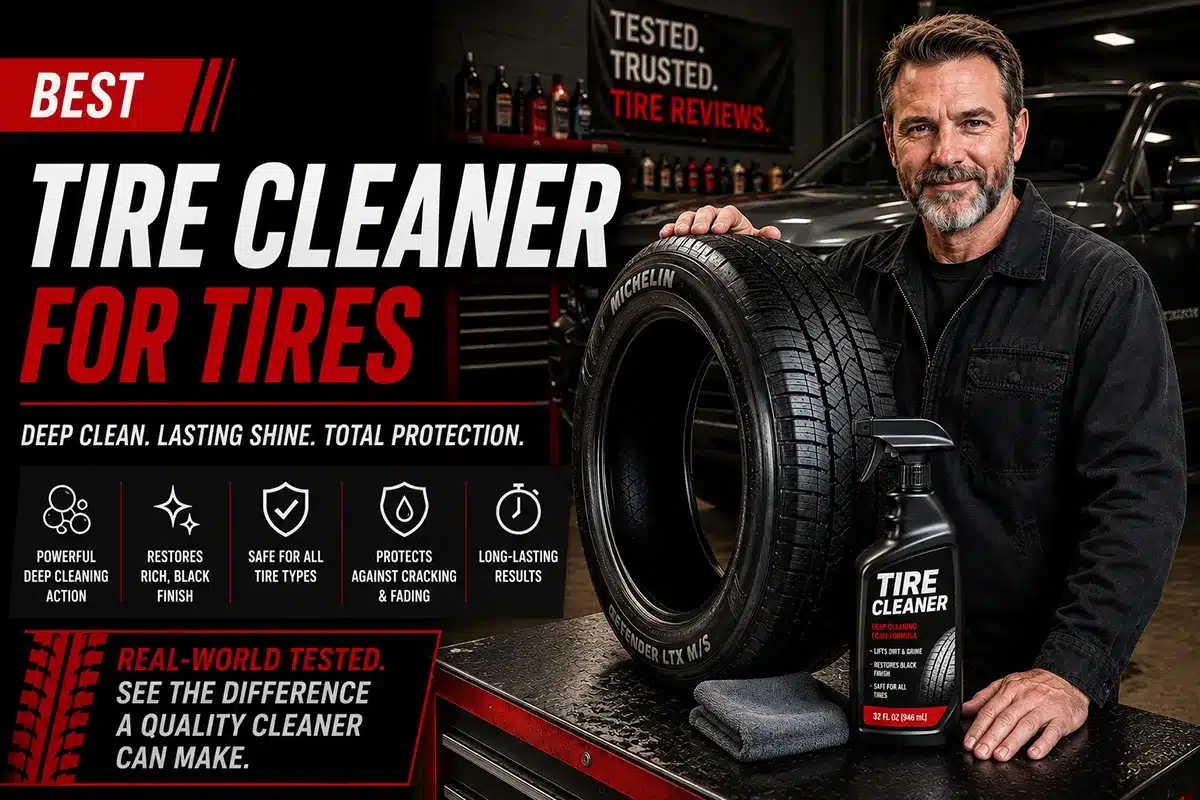 Best tire cleaner products lined up